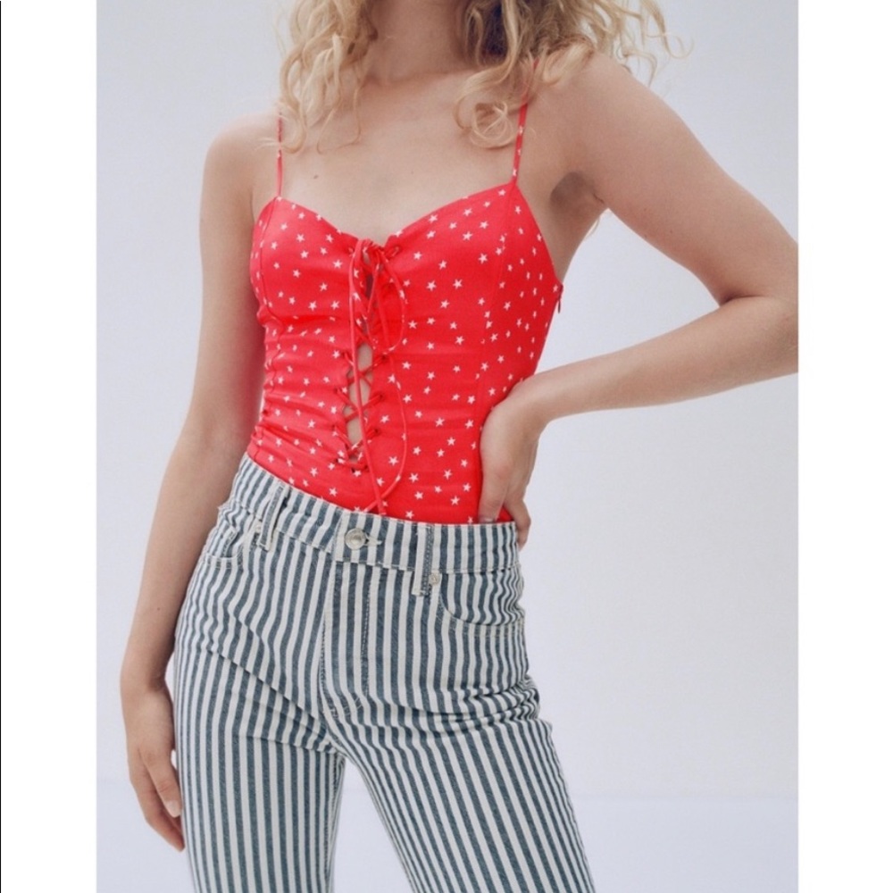 NWT - Zara Women Plunge Top - Super Cute!